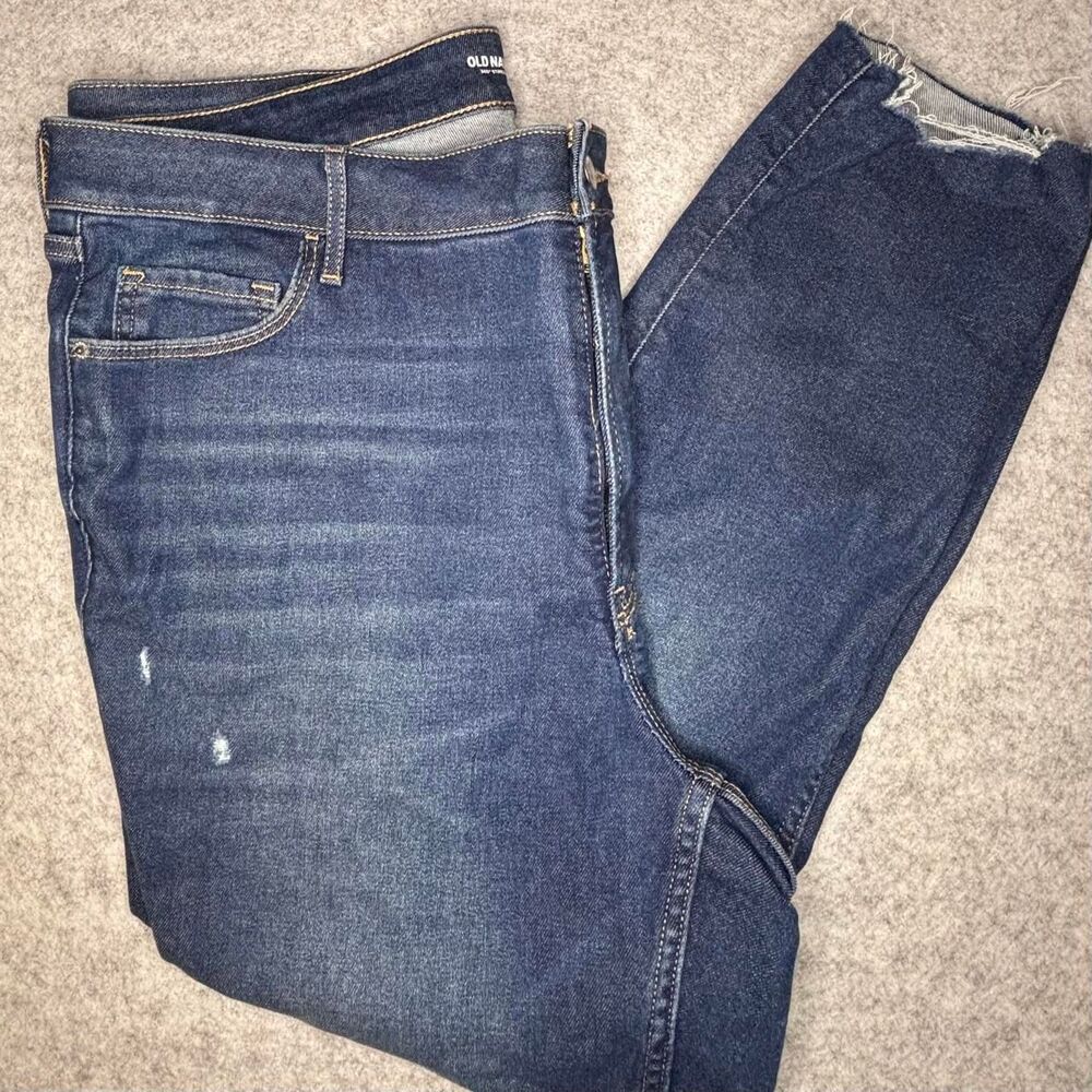 Old Navy Extra High-Rise Rockstar Skinny Jeans Size 22 Dark Wash